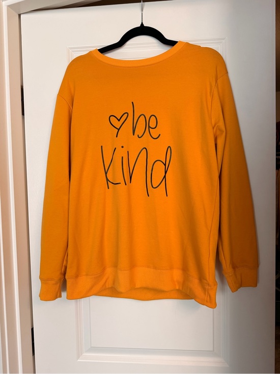 Source Unknown Sweaters - Source Unknown 'Be Kind' Crewneck Sweatshirt - Orange